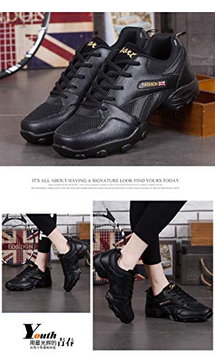 Zapatos Baile Latino para Hombre Comodos Transpirable Slip On Zapatillas Jazz Calzado de Baile Danza Moderna