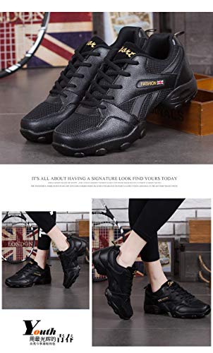 Zapatos Baile Latino para Hombre Comodos Transpirable Slip On Zapatillas Jazz Calzado de Baile Danza Moderna Zapatos Baile Latino para Hombre Comodos Transpirable Slip On Zapatillas Jazz Calzado de Baile Danza Moderna
