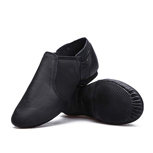 Zapatos Baile Latino para Mujer Cuero Comodos Transpirable Slip On Zapatillas Ballet Calzado de Baile