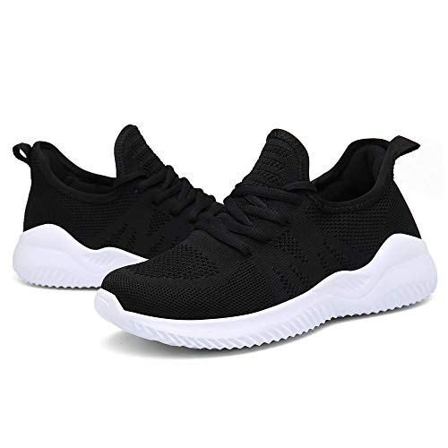 Zapatos Correr Mujer Running Zapatillas Deportivo Fitness Sneakers Ligero Negro 41 EU