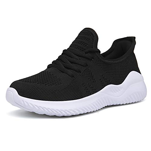 Zapatos Correr Mujer Running Zapatillas Deportivo Fitness Sneakers Ligero Negro 41 EU