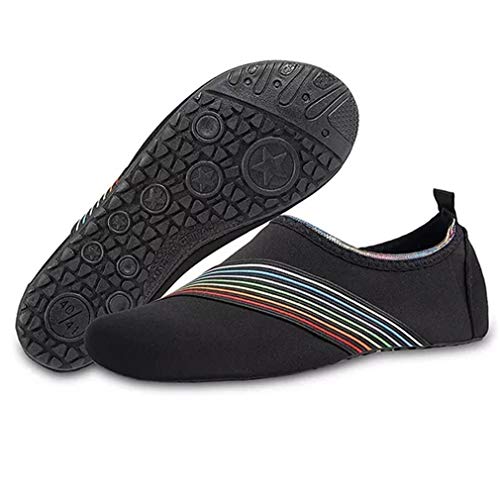 Zapatos de Agua Escarpines Hombres Mujer Niños Verano Zapatillas de Aqua Ligeros de Secado Rápido Playa Piscina Buceo Snorkel Surf Vela Mar Río Yoga Calzado de Natación