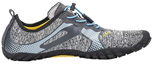 Zapatos de Agua Hombre Surf Piscina Playa Fitness Deportes Escarpines para Mujer Antideslizante Transpirables Gris 44