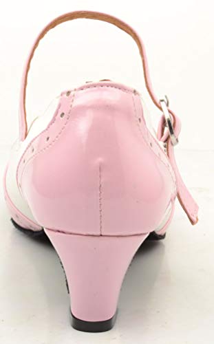 Zapatos de baile modernos Mary Jane para mujer con tacón de bloque y puntera cerrada, color Rosa, talla 38.5 EU Zapatos de baile modernos Mary Jane para mujer con tacón de bloque y puntera cerrada, color Rosa, talla 38.5 EU