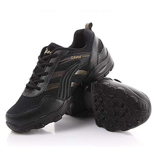 Zapatos de Baile Talla Grande (39-44 EU) para Mujeres SXSHUN Zapatillas de Danza Moderna Calzados para Adultos Unisex, Negro/Dorado, 38 EU Zapatos de Baile Talla Grande (39-44 EU) para Mujeres SXSHUN Zapatillas de Danza Moderna Calzados para Adultos Unisex, Negro/Dorado, 38 EU
