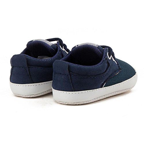 Zapatos de bebé, SHOBDW Zapatos de Unisex Bebé Niña Niño Primeros Pasos Soft-Soled Casual Soft Prewalker Zapatos (6M-12M, Azul)