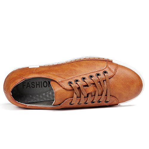 Zapatos de Cordones para Hombre Conducción Zapatillas Cuero Casual Shoes Attività Commerciale Sneakers , Marron claro,43 (265 talla fabricante) Zapatos de Cordones para Hombre Conducción Zapatillas Cuero Casual Shoes Attività Commerciale Sneakers , Marron claro,43 (265 talla fabricante)
