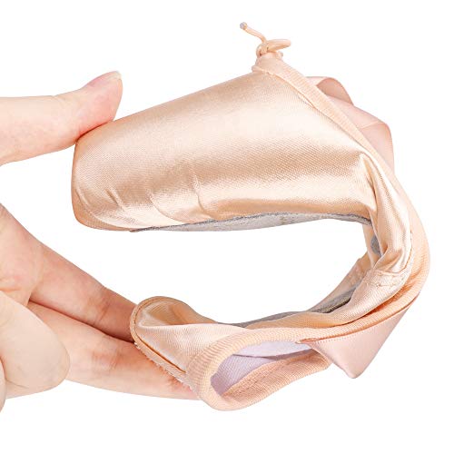 Zapatos de Danza de Punta Suave Zapatillas de Ballet para Principiantes con Puntera de Gel de Silicona y Cintas para Mujeres y Niñas 33 EU Zapatos de Danza de Punta Suave Zapatillas de Ballet para Principiantes con Puntera de Gel de Silicona y Cintas para Mujeres y Niñas 33 EU