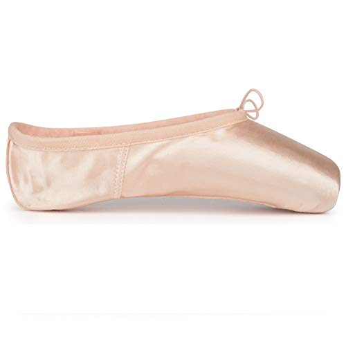Zapatos de Punta Satén Zapatillas de Ballet con Puntera de Gel de Silicona y Cintas para Mujeres y Niñas 39 Zapatos de Punta Satén Zapatillas de Ballet con Puntera de Gel de Silicona y Cintas para Mujeres y Niñas 39