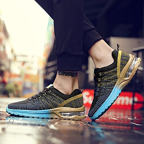 Zapatos de Running Para Hombre Zapatillas Deportivo Outdoor Calzado Asfalto Sneakers Negro Azul 39 Zapatos de Running Para Hombre Zapatillas Deportivo Outdoor Calzado Asfalto Sneakers Negro Azul 39