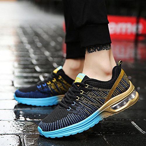 Zapatos de Running Para Hombre Zapatillas Deportivo Outdoor Calzado Asfalto Sneakers Negro Azul 39 Zapatos de Running Para Hombre Zapatillas Deportivo Outdoor Calzado Asfalto Sneakers Negro Azul 39