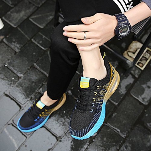 Zapatos de Running Para Hombre Zapatillas Deportivo Outdoor Calzado Asfalto Sneakers Negro Azul 43 Zapatos de Running Para Hombre Zapatillas Deportivo Outdoor Calzado Asfalto Sneakers Negro Azul 43