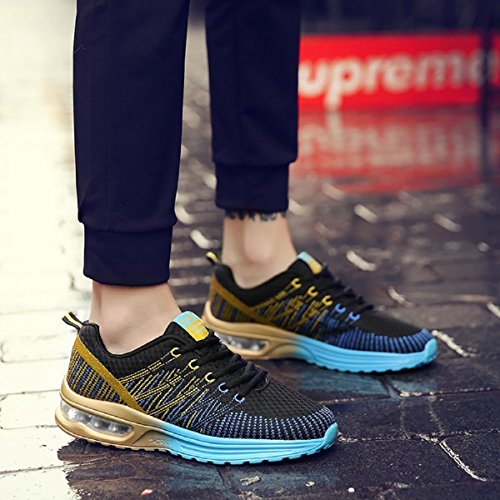 Zapatos de Running Para Hombre Zapatillas Deportivo Outdoor Calzado Asfalto Sneakers Negro Azul 43 Zapatos de Running Para Hombre Zapatillas Deportivo Outdoor Calzado Asfalto Sneakers Negro Azul 43