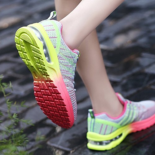 Zapatos de Running Para Mujer Zapatillas Deportivo Outdoor Calzado Asfalto Sneakers Gris 39