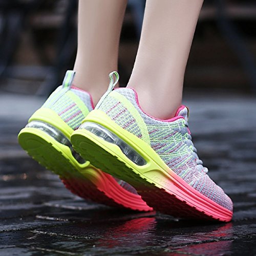 Zapatos de Running Para Mujer Zapatillas Deportivo Outdoor Calzado Asfalto Sneakers Gris 39