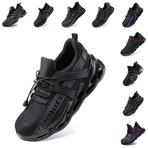 Zapatos de Seguridad Hombre Mujer Zapatillas de Trabajo con Punta de Acero Ligeros Calzado de Industrial y Deportivos Sneaker Negro Azul Gris Número 36-48 EU Negro 39 Zapatos de Seguridad Hombre Mujer Zapatillas de Trabajo con Punta de Acero Ligeros Calzado de Industrial y Deportivos Sneaker Negro Azul Gris Número 36-48 EU Negro 39