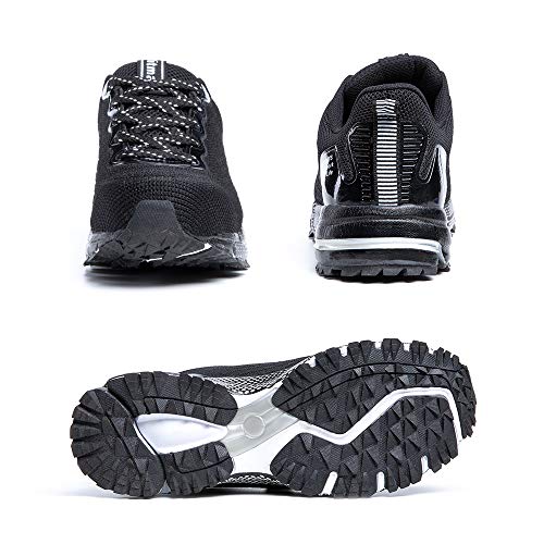 Zapatos de Seguridad Hombre Trabajo Comodos Mujer con Punta de Acero Ligeros Calzado de Industrial y Deportivos Transpirable Negro 42 EU Zapatos de Seguridad Hombre Trabajo Comodos Mujer con Punta de Acero Ligeros Calzado de Industrial y Deportivos Transpirable Negro 42 EU