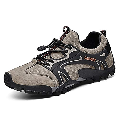 Zapatos de Senderismo para Hombres Antideslizantes Ligeras Zapatillas de Escalada Calzado de Trekking para Correr Alpinismo Gimnasio Deportes al Aire Libre