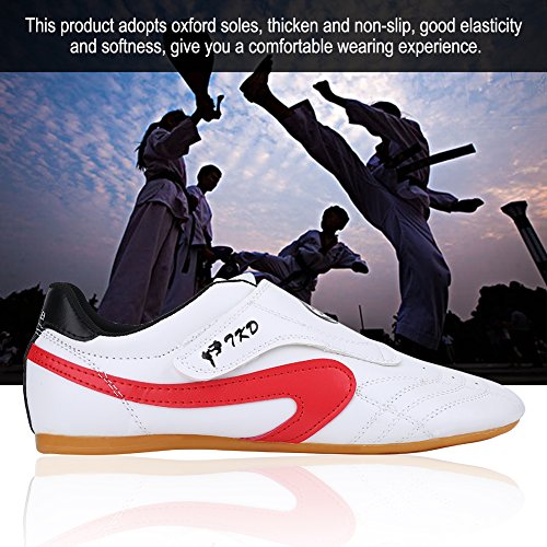 Zapatos de Taekwondo Unisex Zapatillas de Artes Marciales Kung Fu Karate Boxeo Zapatillas de Deporte Gym Training Zapatos Ligeros y Transpirables para niños Adolescentes Adultos Calientes