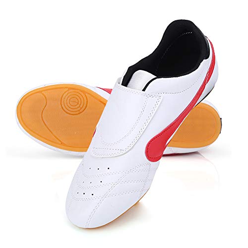 Zapatos de Taekwondo Unisex Zapatillas de Artes Marciales Kung Fu Karate Boxeo Zapatillas de Deporte Gym Training Zapatos Ligeros y Transpirables para niños Adolescentes Adultos Calientes