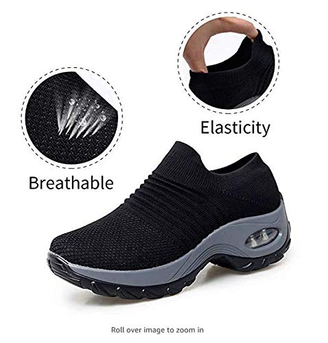 Zapatos de Trabajo Muy cómodos para Trabajos de hostelería y no resbalan-UniseZapatos Casuales Muy cómodos para Trabajos de hostelería y no resbalan-Unisex-adultox-Adulto (40 EU, Negro)