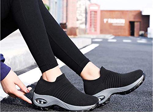 Zapatos de Trabajo Muy cómodos para Trabajos de hostelería y no resbalan-UniseZapatos Casuales Muy cómodos para Trabajos de hostelería y no resbalan-Unisex-adultox-Adulto (40 EU, Negro)