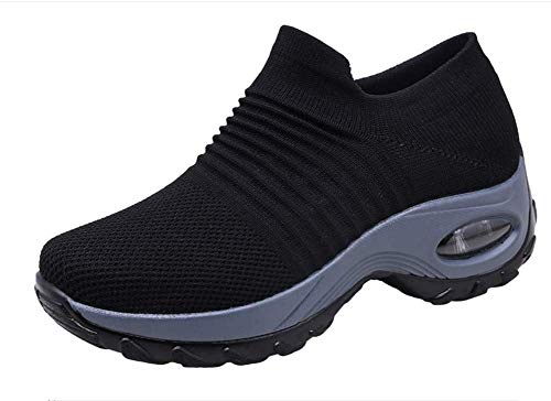 Zapatos de Trabajo Muy cómodos para Trabajos de hostelería y no resbalan-UniseZapatos Casuales Muy cómodos para Trabajos de hostelería y no resbalan-Unisex-adultox-Adulto (40 EU, Negro)