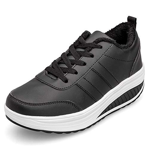 Zapatos Deporte Mujer Nieve Zapatillas de Deportivos Zapatos para Caminar Gimnasia Ligero Sneakers Invierno Plataforma Botas de Botines 38.5EU = Fabricante:39 Negro Zapatos Deporte Mujer Nieve Zapatillas de Deportivos Zapatos para Caminar Gimnasia Ligero Sneakers Invierno Plataforma Botas de Botines 38.5EU = Fabricante:39 Negro