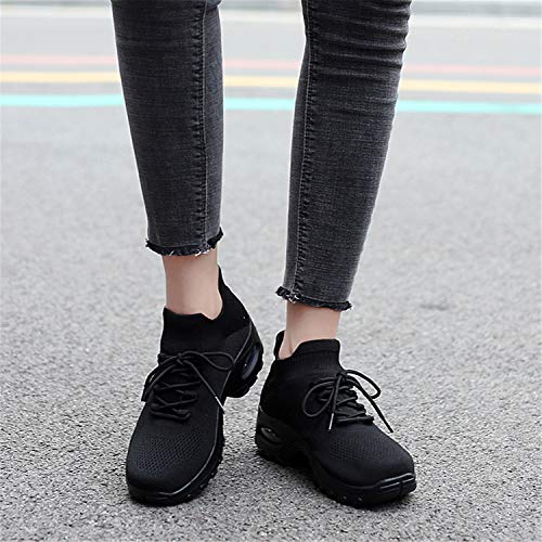 Zapatos Deporte Mujer Zapatillas Deportivas Correr Gimnasio Casual Zapatos para Caminar Mesh Running Transpirable Aumentar Más Altos Sneakers Negro Gris Morado Rojo 35-43 Negro 40 Zapatos Deporte Mujer Zapatillas Deportivas Correr Gimnasio Casual Zapatos para Caminar Mesh Running Transpirable Aumentar Más Altos Sneakers Negro Gris Morado Rojo 35-43 Negro 40