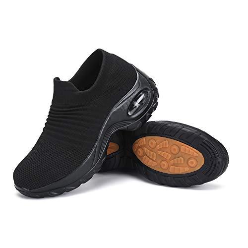 Zapatos Deportivas Mujer Zapatillas Running Transpirable Calzado Casual Ligero Bambas para Caminar Negro, Gr.41 EU Zapatos Deportivas Mujer Zapatillas Running Transpirable Calzado Casual Ligero Bambas para Caminar Negro, Gr.41 EU