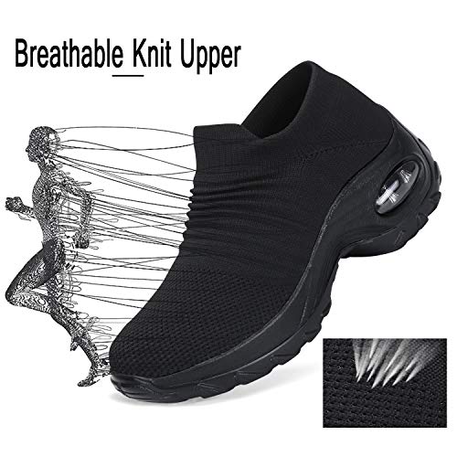 Zapatos Deportivas Mujer Zapatillas Running Transpirable Calzado Casual Ligero Bambas para Caminar Negro, Gr.41 EU Zapatos Deportivas Mujer Zapatillas Running Transpirable Calzado Casual Ligero Bambas para Caminar Negro, Gr.41 EU