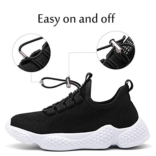 Zapatos Deportivos Infantil Zapatillas Running Niño Sneakers Gimnasia Al Aire Muchachas Calzado Atletismo Ligero Respirable Niña Unisex Negro 35 Zapatos Deportivos Infantil Zapatillas Running Niño Sneakers Gimnasia Al Aire Muchachas Calzado Atletismo Ligero Respirable Niña Unisex Negro 35