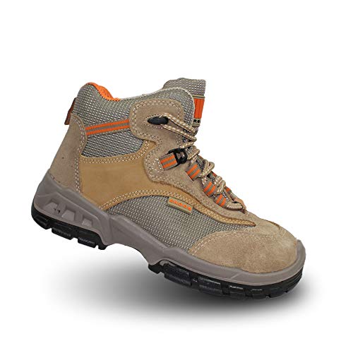 Zapatos Ergos Mallorca 2 S1P SRC Zapatos de Seguridad de Alta Brown Trabajan, Tamaño:38 EU