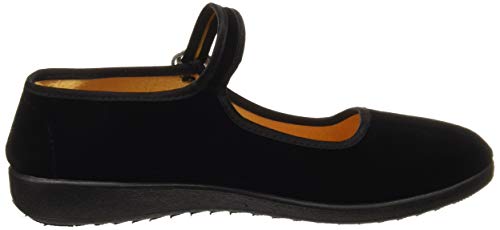 Zapatos Mary Jane de Terciopelo de Las Mujeres Algodón Negro Antigua Pekín Pisos de Tela Ejercicio de Yoga Zapatos de Baile (EU 38) Zapatos Mary Jane de Terciopelo de Las Mujeres Algodón Negro Antigua Pekín Pisos de Tela Ejercicio de Yoga Zapatos de Baile (EU 38)