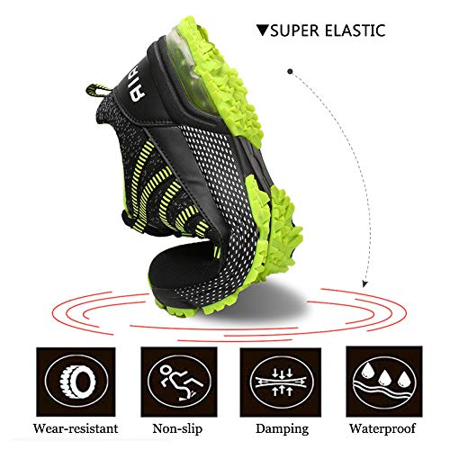 Zapatos para Correr Hombre Mujer Air con Absorción de Impactos de Aire Zapatillas de Deportes Sneakers Gimnasio Entrenamiento al Aire Libre Green38 Zapatos para Correr Hombre Mujer Air con Absorción de Impactos de Aire Zapatillas de Deportes Sneakers Gimnasio Entrenamiento al Aire Libre Green38