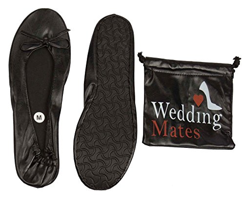 Zapatos plegables de Wedding Mates, color Negro, talla 39/40 EU Zapatos plegables de Wedding Mates, color Negro, talla 39/40 EU