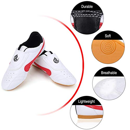 Zapatos Taekwondo, Arte Marcial Sneaker Boxeo Karate Kung Fu Tai Chi Zapatos Zapatillas De Deporte Ligeras Transpirables,Blanco,44 Zapatos Taekwondo, Arte Marcial Sneaker Boxeo Karate Kung Fu Tai Chi Zapatos Zapatillas De Deporte Ligeras Transpirables,Blanco,44