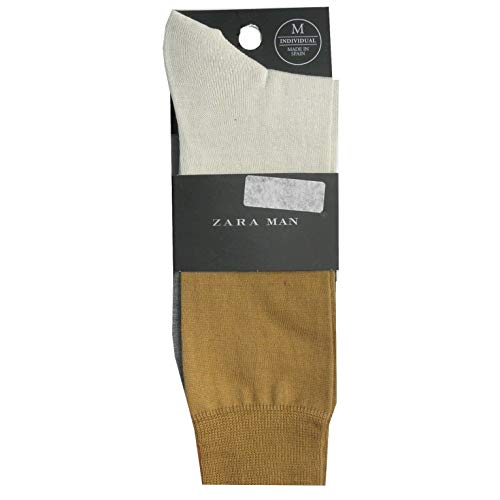 Zara Calcetines de becerro para hombre, talla M, 43-46