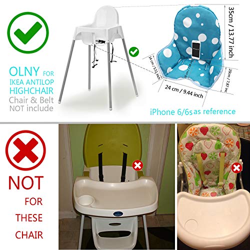 ZARPMA bebe Cojines para de Ikea Antilop Trona ,Lavable, Plegable, Silla Alta Cojines para Bebé,No Incluye Trona y CinturóN de Seguridad ZARPMA bebe Cojines para de Ikea Antilop Trona ,Lavable, Plegable, Silla Alta Cojines para Bebé,No Incluye Trona y CinturóN de Seguridad