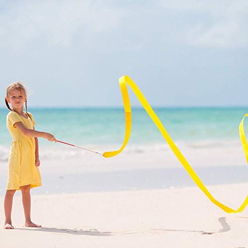 ZARRS Cintas de Baile,6 Pack Gimnasias Rítmicas Cinta 2M Niños Streamers con Varillas para Artístico Baton Twirling ZARRS Cintas de Baile,6 Pack Gimnasias Rítmicas Cinta 2M Niños Streamers con Varillas para Artístico Baton Twirling