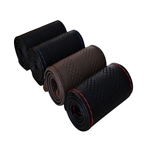 ZATOOTO Funda Volante Coche Cosida, Funda Volante Cuero Coser, DIY con Aguja e Hilo ZATOOTO Funda Volante Coche Cosida, Funda Volante Cuero Coser, DIY con Aguja e Hilo