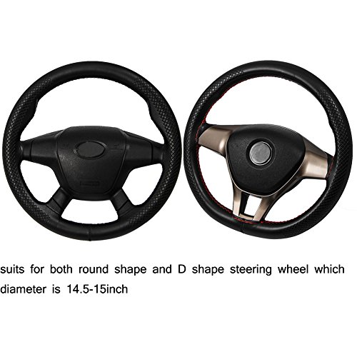 ZATOOTO Funda Volante Coche Cosida, Funda Volante Cuero Coser, DIY con Aguja e Hilo ZATOOTO Funda Volante Coche Cosida, Funda Volante Cuero Coser, DIY con Aguja e Hilo