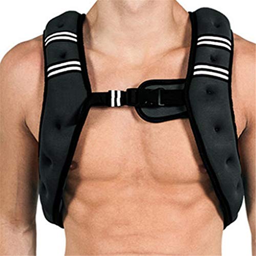 Zavddy Chaleco Lastrado Chalecos de Peso Chaleco ponderado Chaleco de Peso de 12 Libras Relleno de Arena Adecuado for Fitness Correr Pérdida de Peso Hombres Mujeres (Color : Black) Zavddy Chaleco Lastrado Chalecos de Peso Chaleco ponderado Chaleco de Peso de 12 Libras Relleno de Arena Adecuado for Fitness Correr Pérdida de Peso Hombres Mujeres (Color : Black)