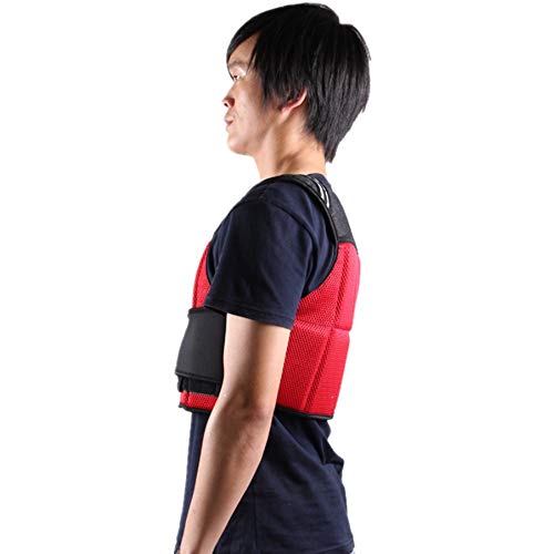 Zavddy Chaleco Lastrado Chalecos de Peso Chaleco ponderado Chaleco de Peso de 12 Libras Relleno de Arena Adecuado for Fitness Correr Pérdida de Peso Hombres Mujeres (Color : Red) Zavddy Chaleco Lastrado Chalecos de Peso Chaleco ponderado Chaleco de Peso de 12 Libras Relleno de Arena Adecuado for Fitness Correr Pérdida de Peso Hombres Mujeres (Color : Red)