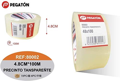 ZCENTER 6 Rollos Cinta Embalar 48MMx100M Cinta embalaje Cinta adhesiva para Cajas y Paquetes-Color Transparente ZCENTER 6 Rollos Cinta Embalar 48MMx100M Cinta embalaje Cinta adhesiva para Cajas y Paquetes-Color Transparente