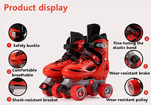 ZCRFY Patines Dos Líneas Rodillo Doble Fila 4 Ruedas Patines En Línea Ajustables Niños Principiantes Niñas Destello Ruedas Dobles Zapatos De Patinaje Infantil Set,Blue-M ZCRFY Patines Dos Líneas Rodillo Doble Fila 4 Ruedas Patines En Línea Ajustables Niños Principiantes Niñas Destello Ruedas Dobles Zapatos De Patinaje Infantil Set,Blue-M