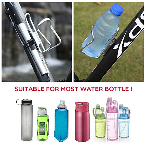 ZCZY Portabidón para Bicicleta,Portabotellas de Bici Ajustable ,Portabidon de Ciclismo de Aluminio(2-Pack) con Manga de Brazo Protección Solar y Braga de Cuello de Protección de UV ZCZY Portabidón para Bicicleta,Portabotellas de Bici Ajustable ,Portabidon de Ciclismo de Aluminio(2-Pack) con Manga de Brazo Protección Solar y Braga de Cuello de Protección de UV