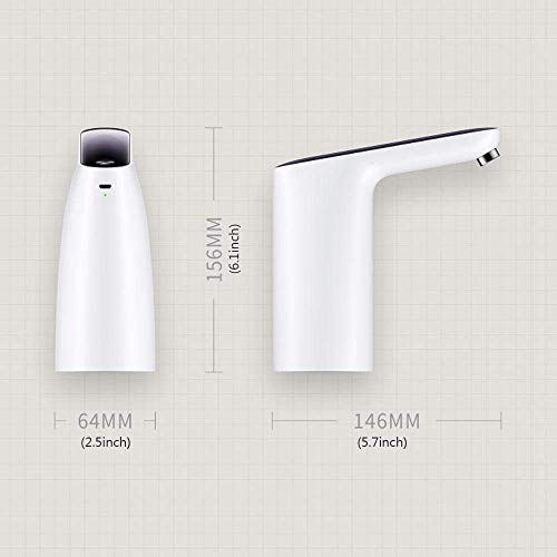 ZEERKEER Dispensador de Agua , Dispensador eléctrico de agua Portátil , puerto de carga USB, Bomba de Agua para Home、Office、Camping ZEERKEER Dispensador de Agua , Dispensador eléctrico de agua Portátil , puerto de carga USB, Bomba de Agua para Home、Office、Camping