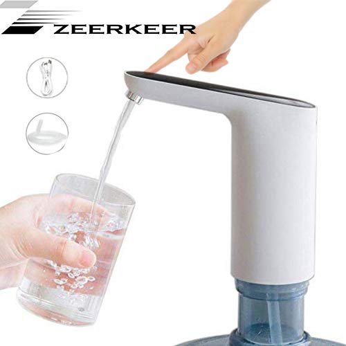 ZEERKEER Dispensador de Agua , Dispensador eléctrico de agua Portátil , puerto de carga USB, Bomba de Agua para Home、Office、Camping ZEERKEER Dispensador de Agua , Dispensador eléctrico de agua Portátil , puerto de carga USB, Bomba de Agua para Home、Office、Camping