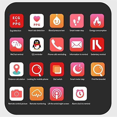 ZEIYUQI Reloj Inteligente Pantalla A Color Podómetro Deportivo Monitor De Ritmo CardíAco Mensaje De Empuje para iOS Android Fitness Tracker Pulsera,Red ZEIYUQI Reloj Inteligente Pantalla A Color Podómetro Deportivo Monitor De Ritmo CardíAco Mensaje De Empuje para iOS Android Fitness Tracker Pulsera,Red